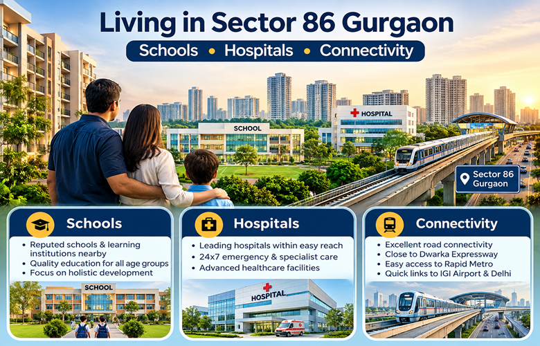 Living in Sector 86 Gurgaon: Schools, Hospitals, Shopping & Connectivity